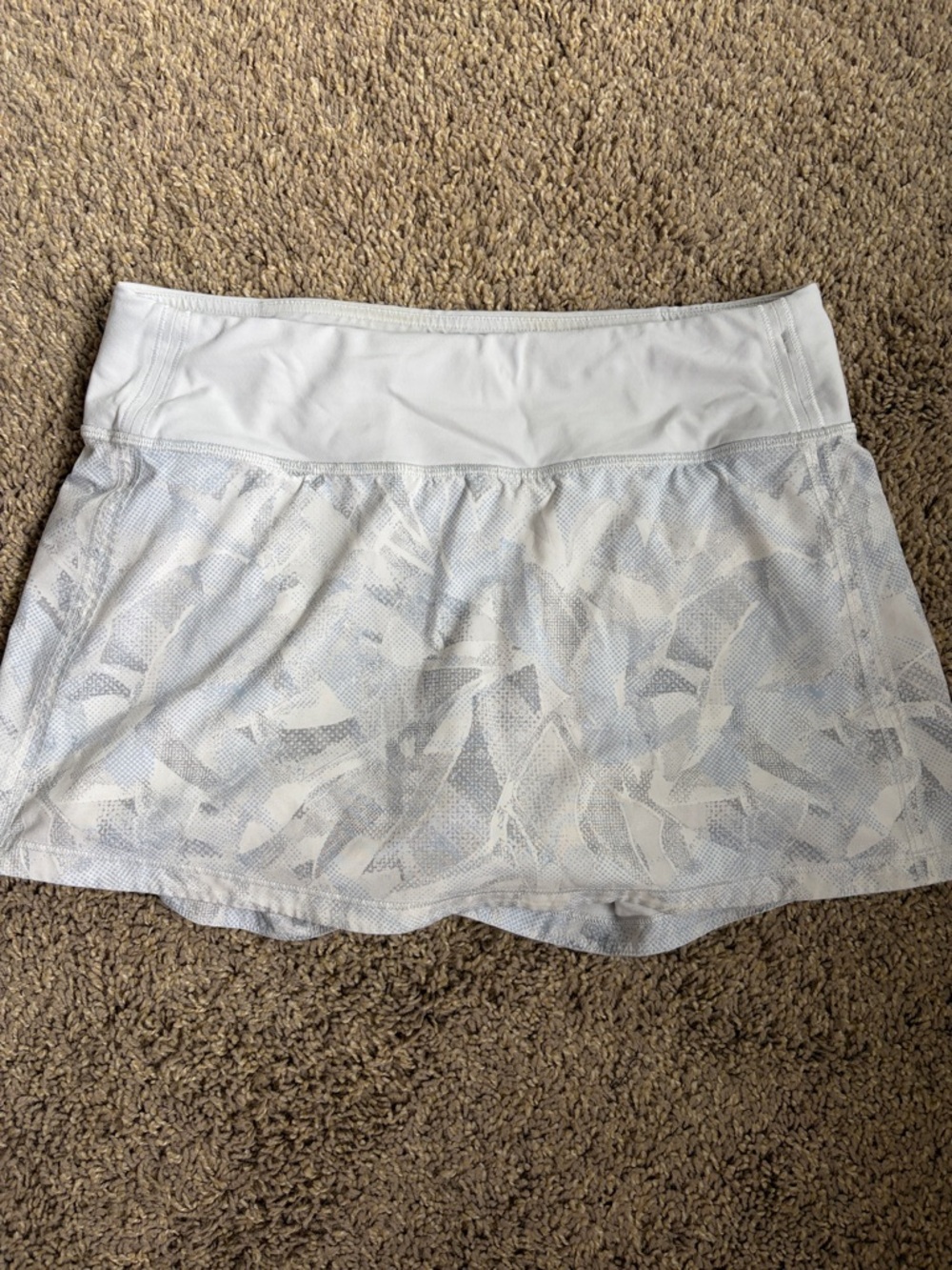 lululemon athletica White/Light & Grey Blue Printed Skort